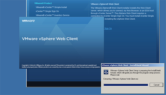 vCenter Web Client