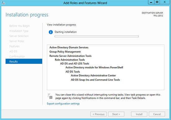Server2012 Install Active Directory