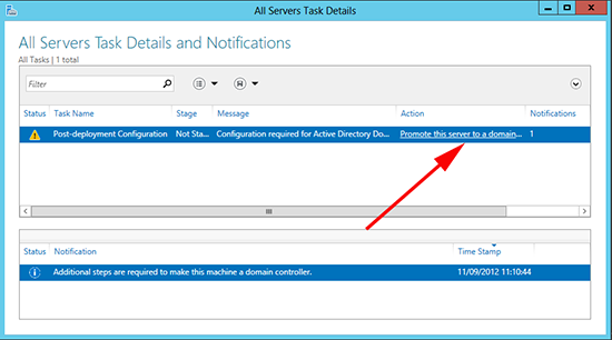 Windows Server 2012 Promote to DC