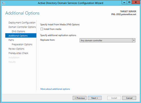 Domain Controller Install From Media