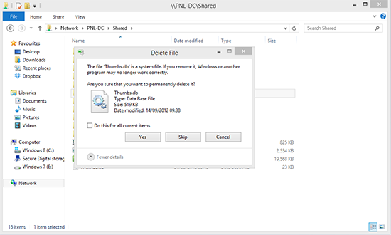 Delete Thumbs.db