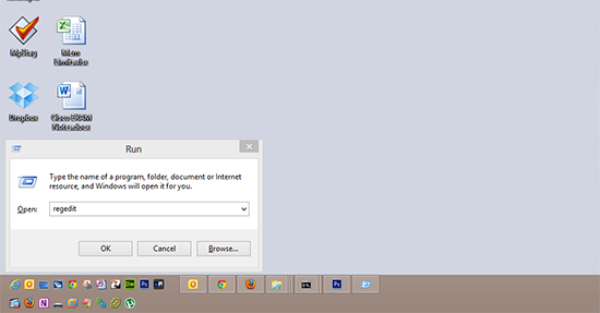 Run Regedit