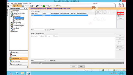 Add AAA Server Group