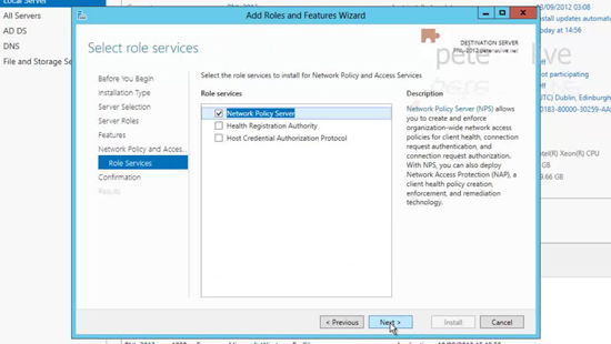 Windows Server 2012 Network Policy Server