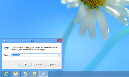 launch msconfig