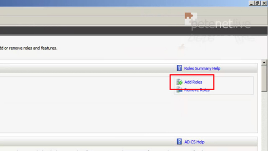 2008 Add Server Role