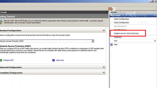 Register NPS in AD
