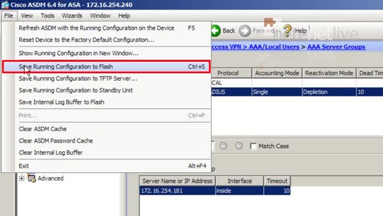 Cisco ASA Save Changes