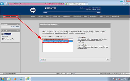 MSM720 Configure a wireless network for employees