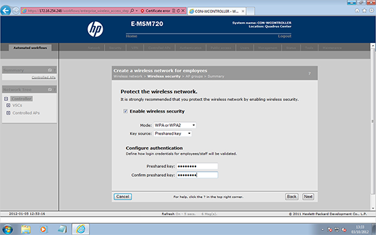 MSM720 WPA Key