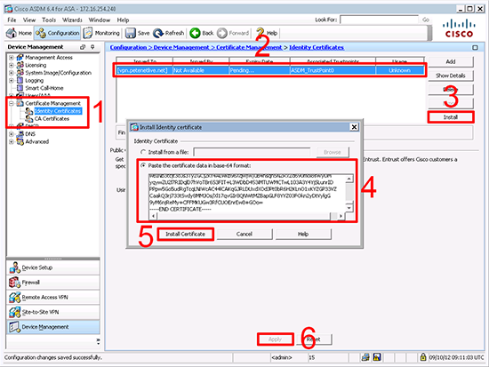 ASA Cisco Identity Certificate