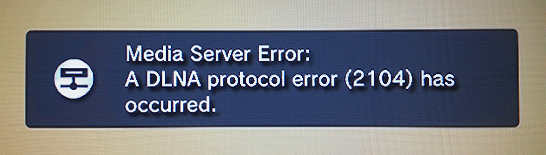 errore del server multimediale playstation
