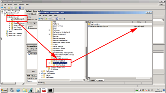 Group Policy NTP Server Settings