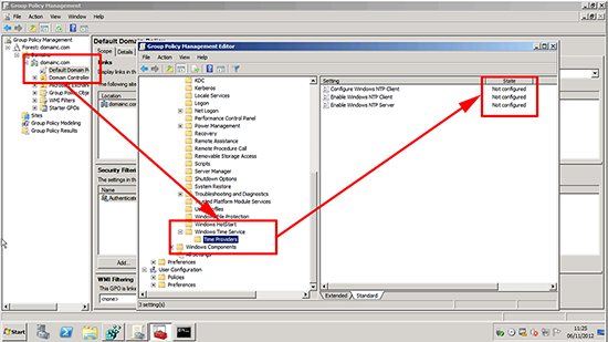 Windows Time GPO Not Configured