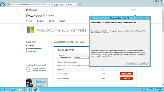Office 2010 Filter Pack