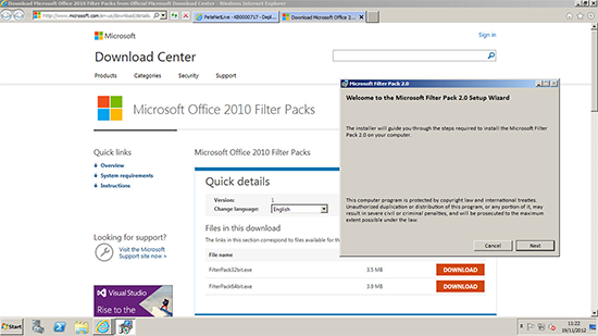 Microsoft Office 2010 Filter Pack 64 bit 