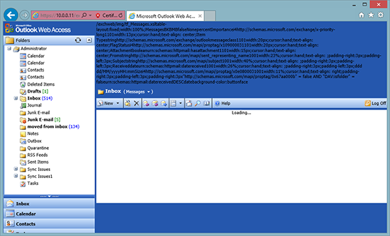 IE10 and OWA 2003 Problem