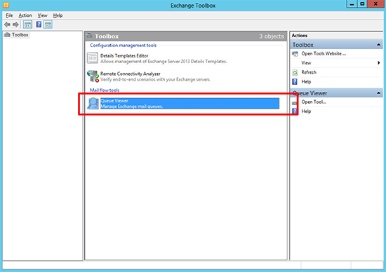 Exchange 2013 Queue Viewer