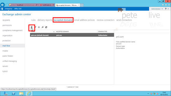 Add a New Domain name to Exchange 2013