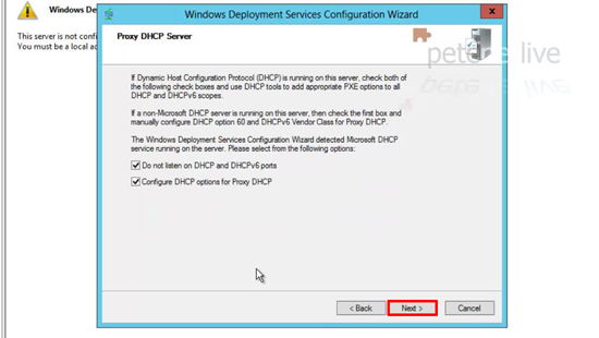 WDS DHCP Options
