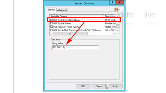 DHCP Option 66