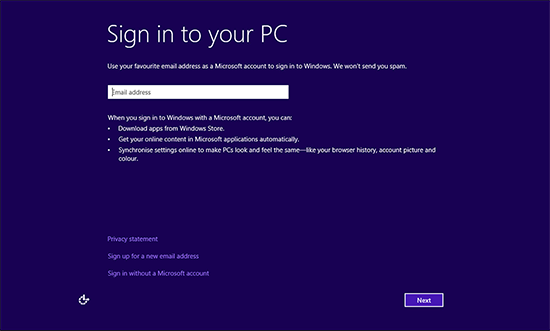 Sign in to Your PC Microsoft Account