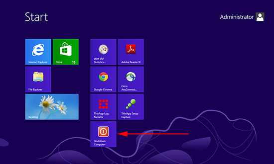 Windows 8 shutdown