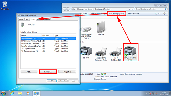 Remove Printer Drivers