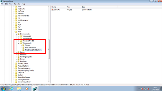 Regedit Printers x86