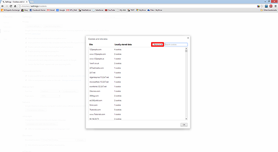 Chrome Delete Cookies