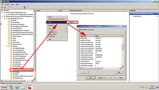 2008 Password Policy Object