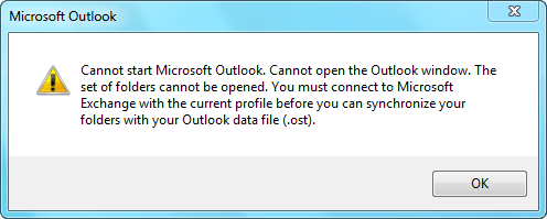 The set of folders cannot be opened.