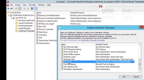 Enable Certificate Template