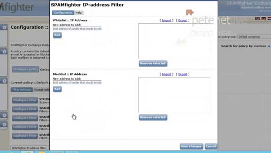 IP address filter block Exchange 2013