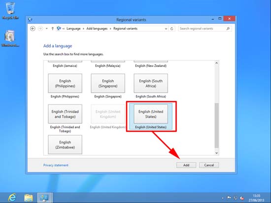Add English (United States)