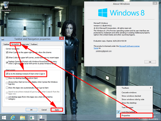 Windows 8 Bypass Metro Interface