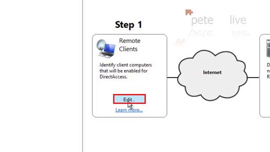 Direct Access Configure Remote Client