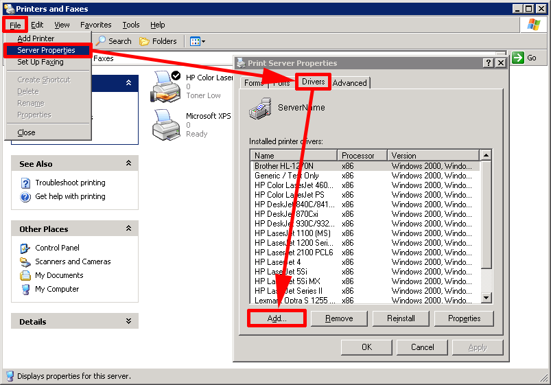 Remote Printing With Vista