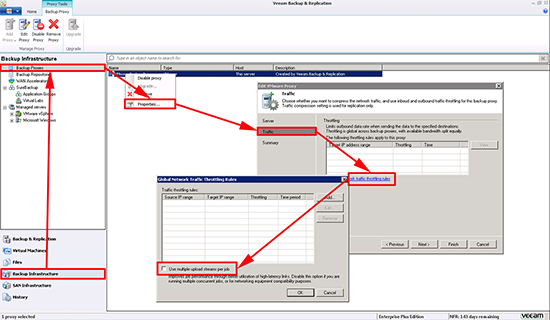 Veeam - Use multiple upload streams per job