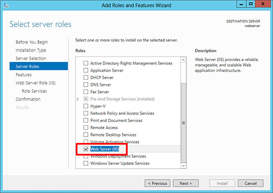 Install PHP in Windows Server 2012