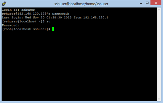 CentOS Secure Shell SSH Access.