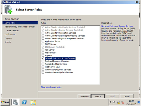 Network Policy and Access Services