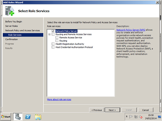Install Network Policy Server