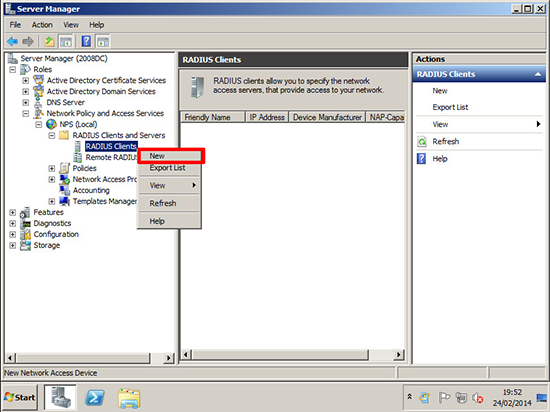 New RADIUS Client