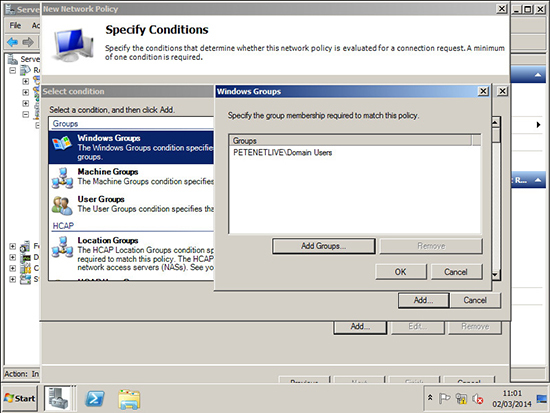 RADIUS Domain Users