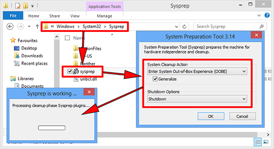 sysprep windows 8
