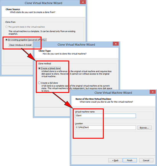 deploy cloned VM