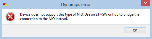 Dynamips Error