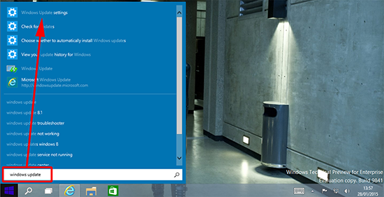 windows 10 update build