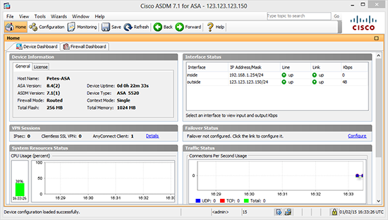 ASDM Working GNS3